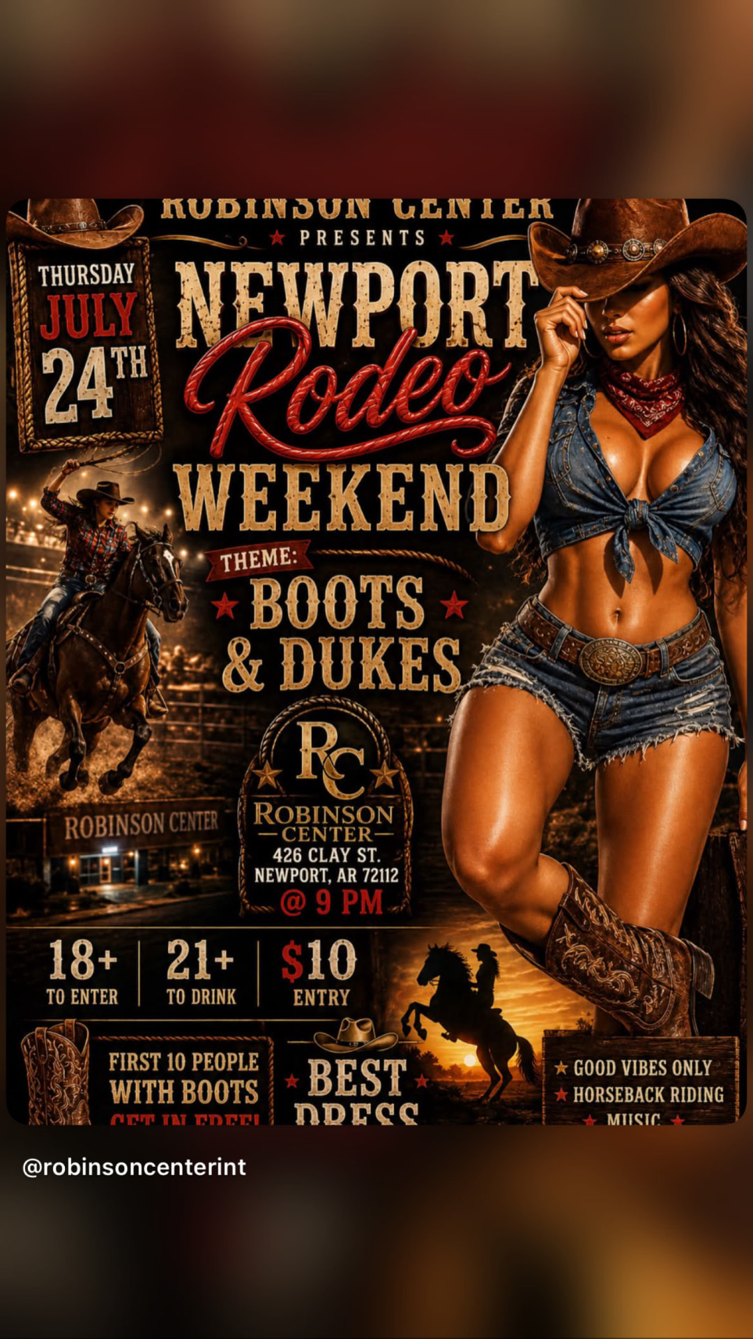 Newport Rodeo Weekend flyer